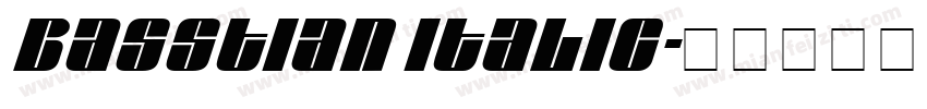 Basstian Italic字体转换